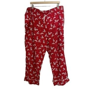 LOVE BY GAP CHRISTMAS FOX PAJAMA PANTS SIZE XXL